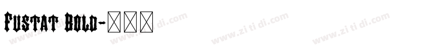 Fustat Bold字体转换